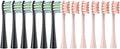 4/12 Pcs Replaceable Brush Heads Suitable Compatible for Oclean X/X PRO/ Z1/ F1/ One/Air 2 /SE Sonic Electric Toothbrush Refills(6black6pink)