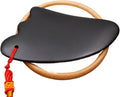 天然砭石面部刮痧板 Gua Sha Facial Tools for Face &amp Body疏肩颈按摩波浪板 脸部刮痧 HomeOffice Body Electric Massagers