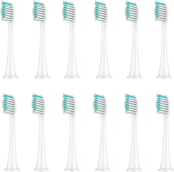 Compatible for 8Pcs Replacement Brush Heads Compatible with Philips Sonicare DiamondClean HX3/HX6/HX9 Series Electric Toothbrush HX6064(12Pcs White)