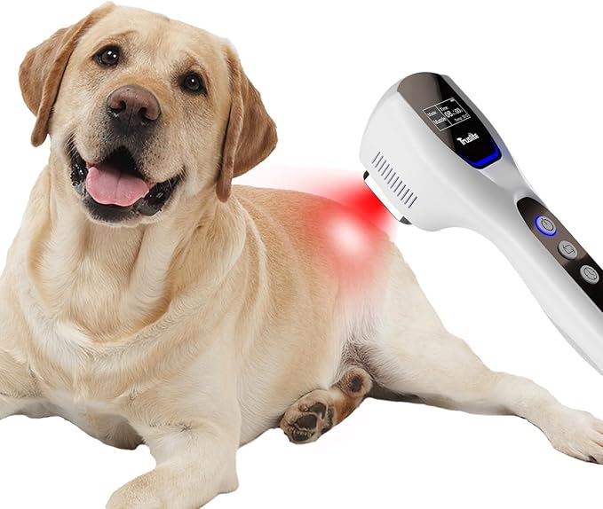 Pet Red Light Therapy Device for Dogs &amp Cats Deep Penetrating Dual-Wavelength LED 16 Red Chips and 16 Infrared Chips for Pain Relief Healing Arthritis – Handheld Vet-Grade Home Use