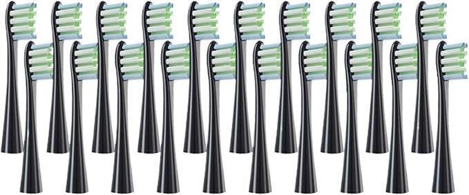 20Pcs Replaceable Brush Heads Fit Compatible for Air 2 /One/SE X/X PRO/ Z1/ F1(20Black)