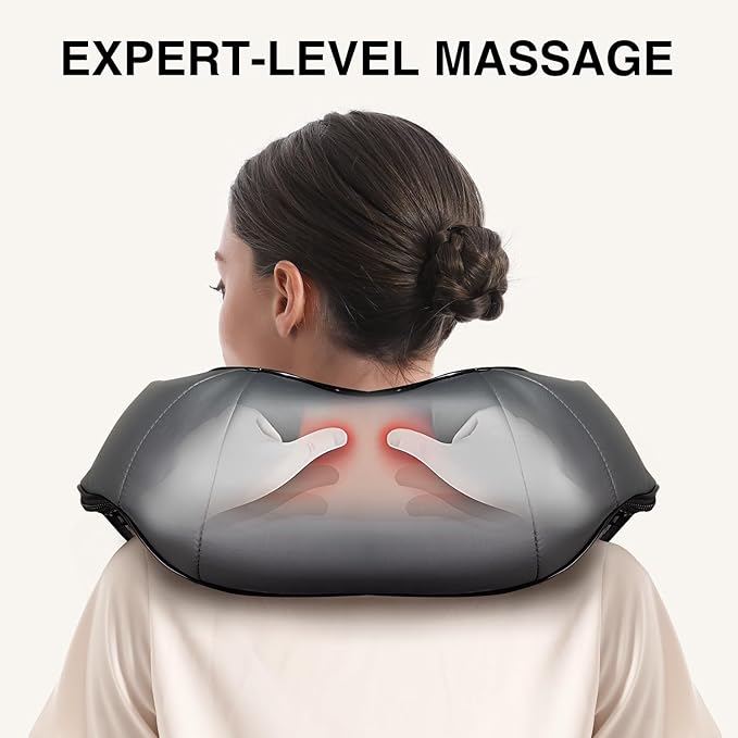 Nekteck Foot Soaking Tub Collapsible + Shiatsu Neck and Back Massager with Soothing Heat
