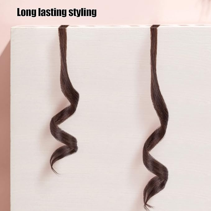 Automatic Curling Iron Wand with LED Display Constant Temperature Hair Curler Double Insulated Design Safety Auto Shut Off Ceramic Barrel Curling Iron White(US)
