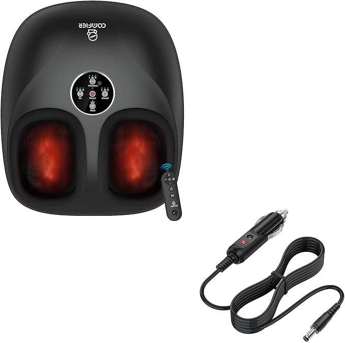 COMFIER Shiatsu Foot Massager &amp 12V Car Adapter