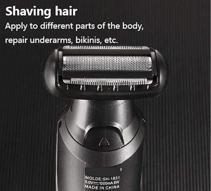 Electric Razor for Men 6 in 1 Rechargeable Waterproof IPX7 Electric Shaver Electric Shaver with Precision Trimmer Hair ClippersRechargeable Wet &amp Dry Shaver with Easy Clean