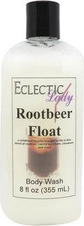 Eclectic Lady Liquid Pearl Body Wash - Rootbeer Float Scent 3-in-1 Use For Bubble Bath Hand Soap &amp Body Wash Phthalate-Free Rootbeer Float Fragrance Handcrafted in USA (8 oz)