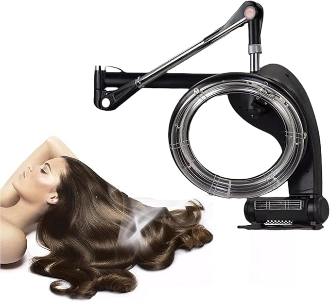 Salon Orbiting Hair Dryer Salon Hair Hood Dryer Spa Barber Hair Color Processor Heater Machine with Wall Mount System Adjustable Timer and Temperature for Beauty Spa Home Salon Equipment