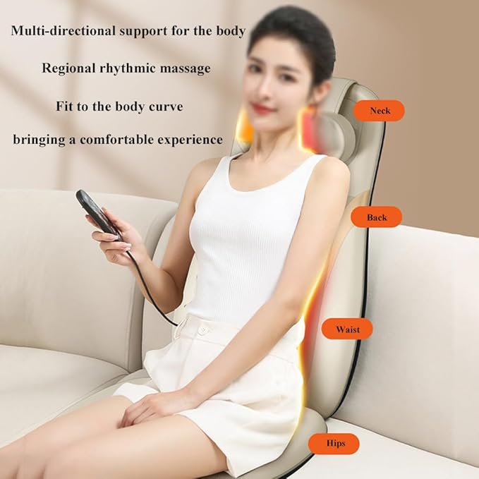 Back Massager Chair CushionImitation Human Hand Massage Seat CushionWith Temperature-Sensing Hot CompressElectric Back Walking MassageRelieve FatigueFor ParentsAU