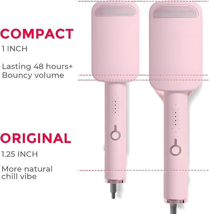 Waver Curling Iron - Hair Waver Crimper Beach Waves Curling Wand Ionic Deep Waver Hair Curler Tool with Ceramic 3 Barrel for Women Dual Voltage Anti-Scald Easy to Use (Purple)