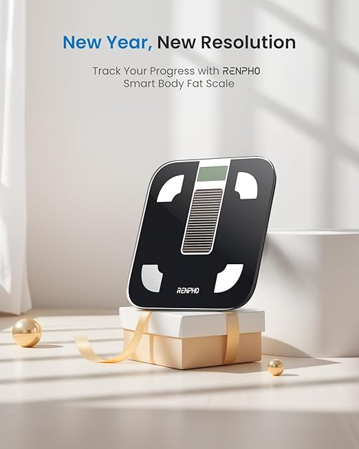 RENPHO Smart Scale for Body Weight FSA&ampHSA Eligible Digital Bathroom Scale BMI Weighing Bluetooth Body Fat Scale Body Composition Monitor Health Analyzer with Smartphone App 400 lbs - Elis Sol