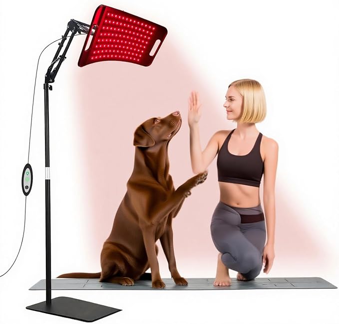 Red Light Therapy LampInfrared Light Therapy with 660nm Visible Red Light &amp 850nm Invisible Infrared Light with Floor Stand 104 LEDsInfrared Light Therapy for Body Device Effective for Skin Repa