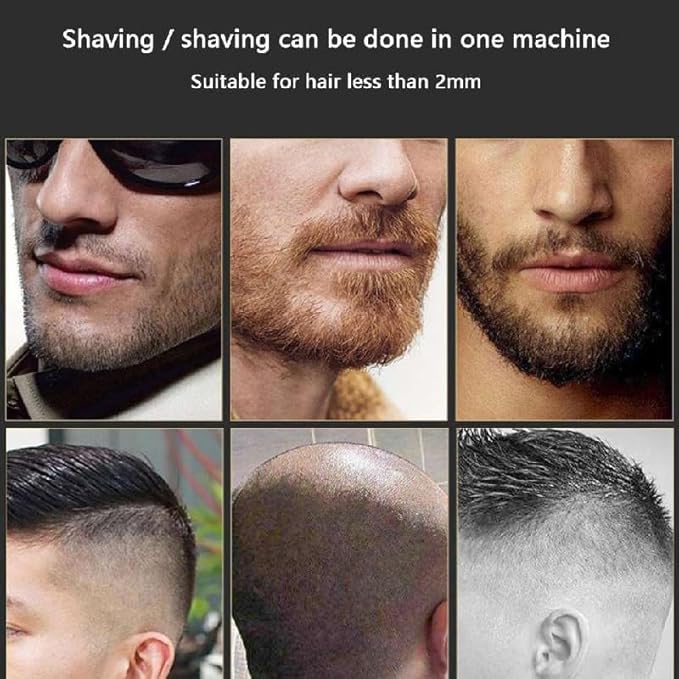Men's Shaver Cordless Metal Barber Hair Shaver for Men Beard Electric Shaver Razor Fade Bald Head Shaving Machine Rechargeable
