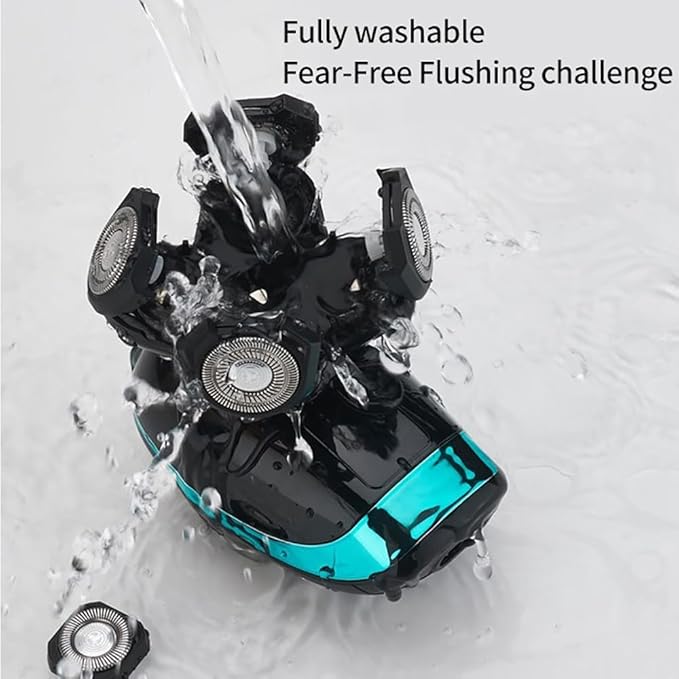 Head Shaver for Men 5 in 1 Electric Shaver Rechargeable Electric Razor for Men Beard Razor Wet-Dry Dual Use Waterproof LCD Display Shaving Machine