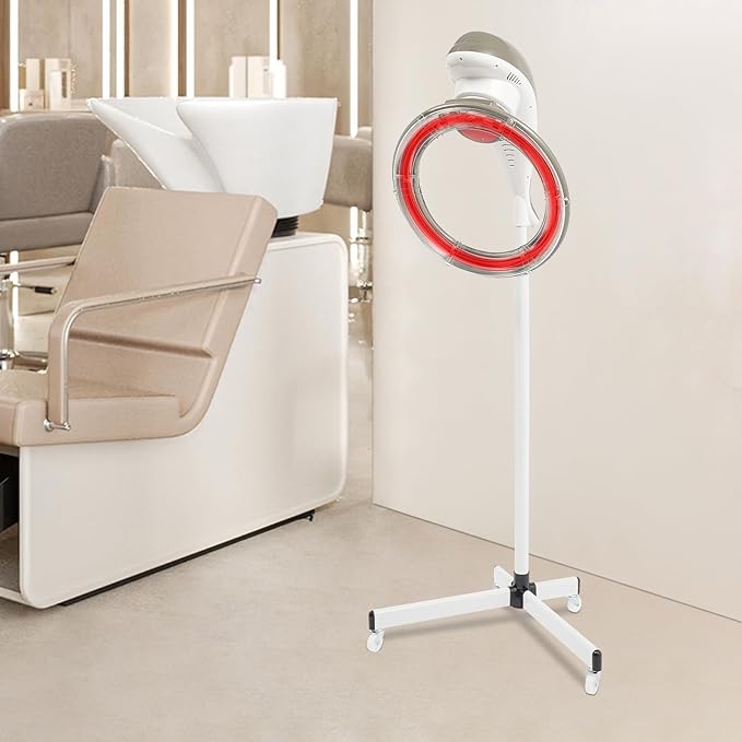 950W Stand Hair Dryer Professional Orbiting Rotating Hair Processor Adjustable Mobile Hair Dyeing Oil Treatment Hair Drying Heating Perm Styling for Salon SPA