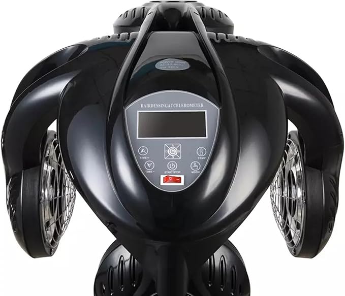 1200W Stand Hair Dryer Hood Orbiting Infrared Hair Dryer Orbiting Hair Color Processor &amp Multi-Function Dryer AcceleratorTemperature &amp Height Adjustable Standing with Rolling Base