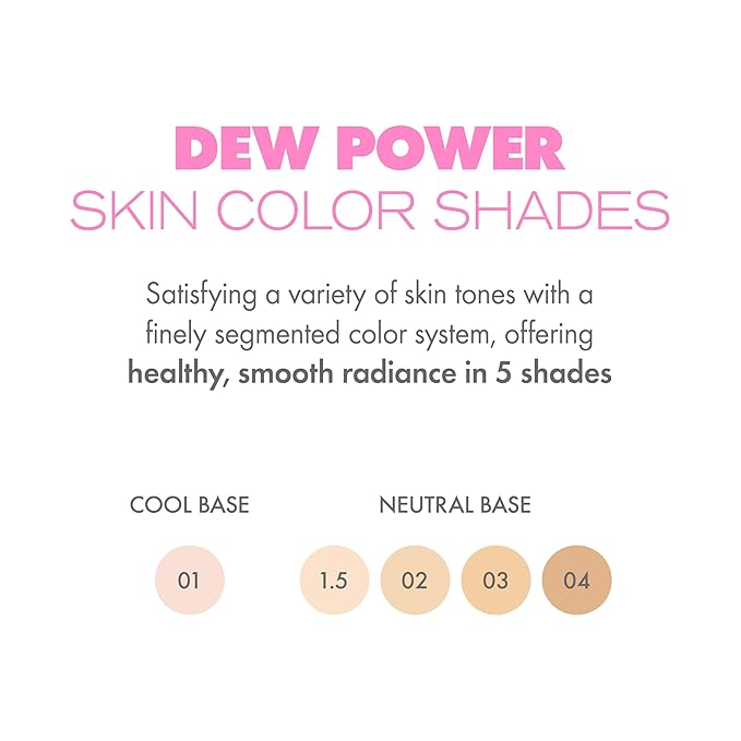 Amuse SEOUL Dew Power Vegan Cushion Foundation (1.5 NATURAL) | Dewy glow long-lasting double coverage clean beauty lightweight natural look hydrating cushion