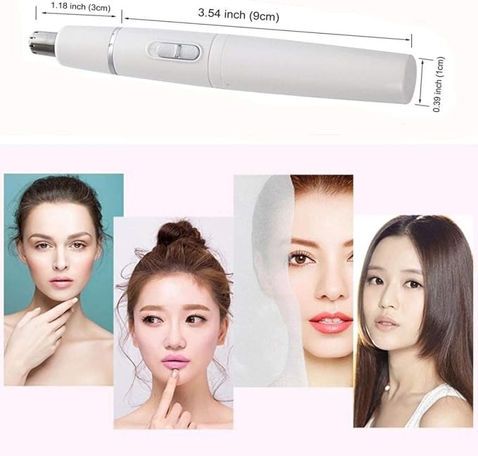 2-in-One Nose Trimmer Electric Eyebrow TrimmerEyebrow Trimmer Nose Hair Trimming Hair Removal Device