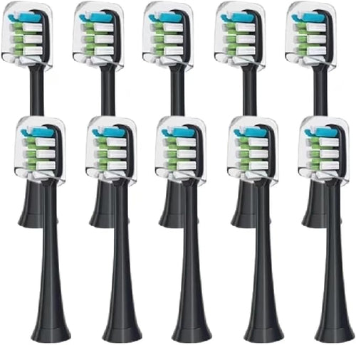 10pcs Replacement Brush HeadsCompatible for SOOCAS X3 X5 V1 X3U Soft Bristle Electric Toothbrush(10pcs Pink)