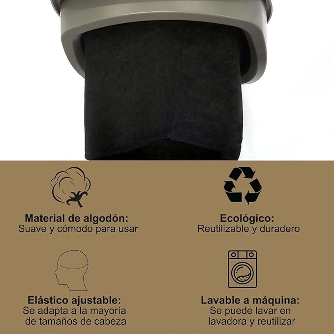 Hair Steamer Use With Shampoo Bowl Hair Wash Reclining Chair Micro Mist Hair Steamer Mister Hooded Hair Care Proffessioanl (10pcs Black Hood)