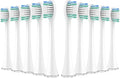 Replacement Toothbrush Heads Compatible for Black Series Refill Nylon Bristles(10pcs White)