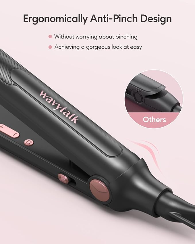 Wavytalk 1 Inch Negative Ion Hair Straightener and Pencil Flat Iron