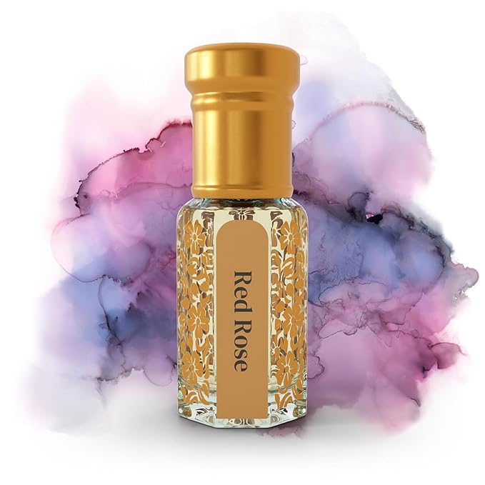 Red Rose Attar Original Pure Long-Lasting By NO maN 100% Alcohol Free 6.0ml in Luxury Bottle Best for Men and Wome