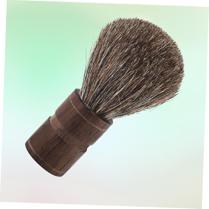 3pcs Natural Wooden Handle Bristles Mustache Beards Brush Fine Bristles Hairbrush for Men Shave Brushes for Men Wet Shaving