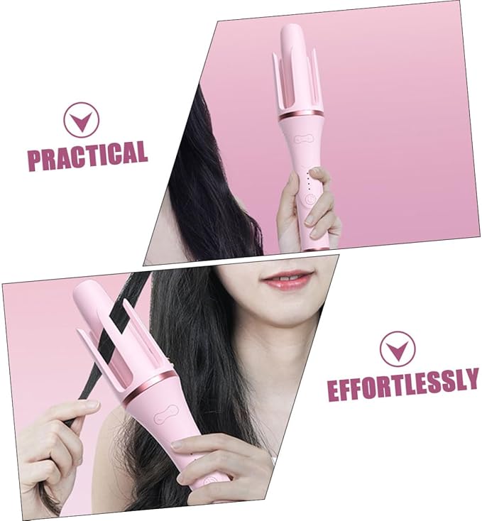 Gatuida 4pcs Automatic Hair Curling Temperature Styling Tool Handheld Curler for and Waves for Home Use and Travel