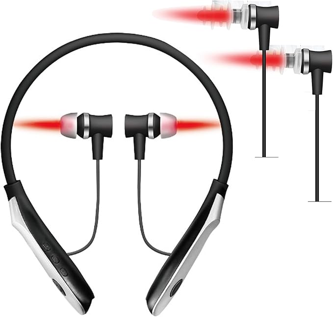 Red Light for Ears and Nose 650nm Red Light Nose and Ear Device 2 in 1: Red Light Ear Support and Red Light Nasal Support with Silicone Covers and Red Light Nose Plugs