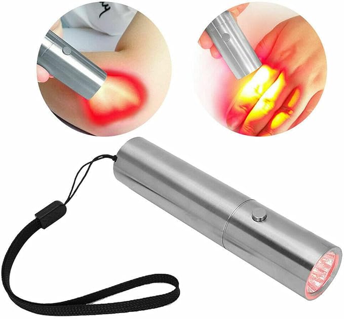 Max Absorption Density Red Light Therapy Cold Laser Flashlight - Optimal Red Deep-Red Near Infrared - Infrared 620nm 660nm 760nm and 830nm 6 W LED Light for Pain Relief (660 nm / 760 nm)