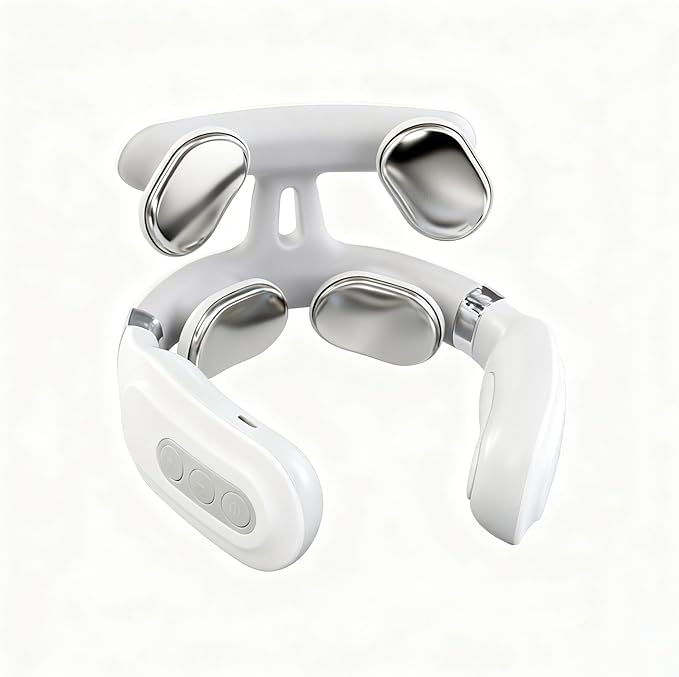 2025 Magic Pro 2.0 Neck Massager with Heat Smart Electric Massager – 6 Modes &amp 14 Intensity Levels Cordless Vibration Device DesignRelaxation and Relief