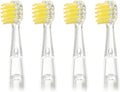 Kids Replacement Toothbrush Heads ForCompatible for Revyline RL025/LANBEIBEI LB-L01 Electric Accessories Nozzles Bristles(4PCS Yellow)