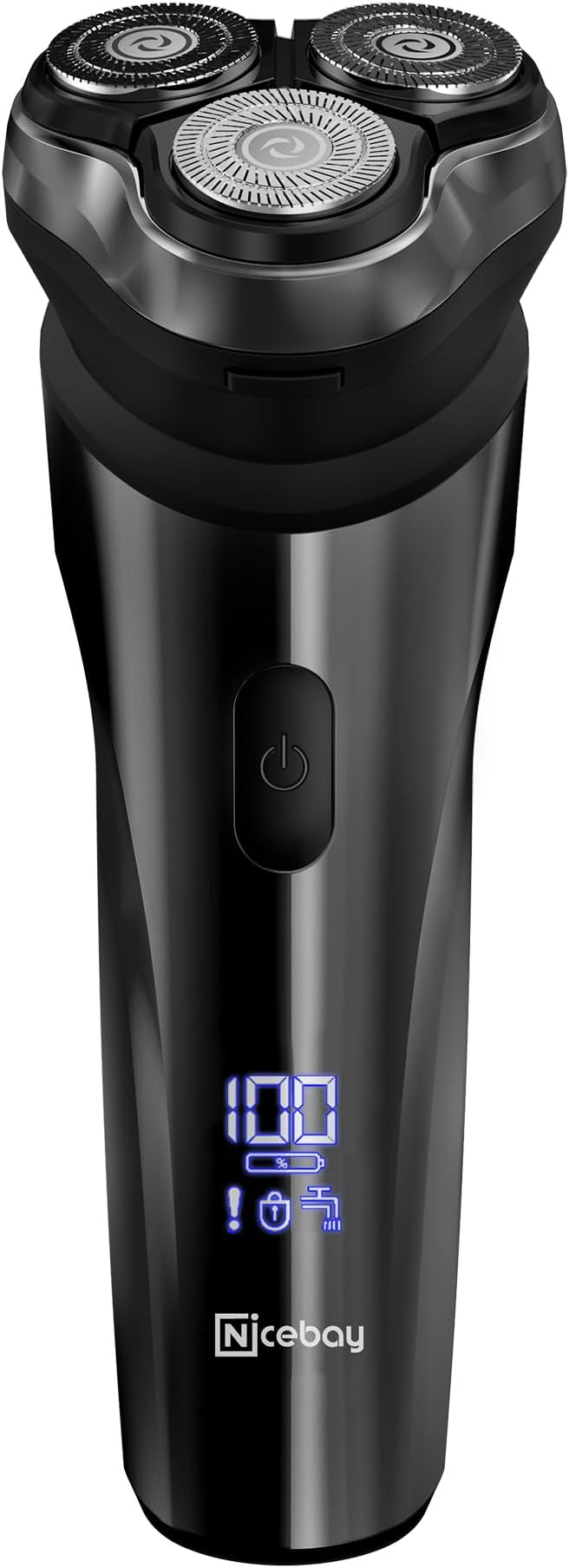 Nicebay Electric Razor Electric Shavers for Men Wet/Dry Shaver LED Display IPX7 Waterproof Electric Shaver Rechargeable Cordless Shavers for Men