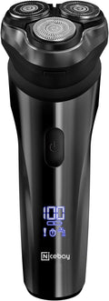 Nicebay Electric Razor Electric Shavers for Men Wet/Dry Shaver LED Display IPX7 Waterproof Electric Shaver Rechargeable Cordless Shavers for Men