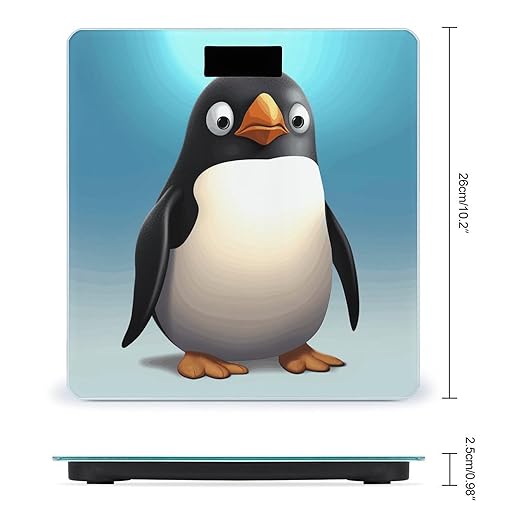 Cute Penguin Bathroom ScaleHighly Accurate Digital Weighing Machine for People Bright LED Display Weight Scale for The Aldult Home Use