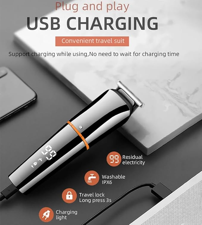 Hair Clippers for Men 6 in 1 Multi Hair Trimmer Men FacialBeardBody Grooming Kits Electric Hair Clipper Nose Ear Trimer Rechargeable
