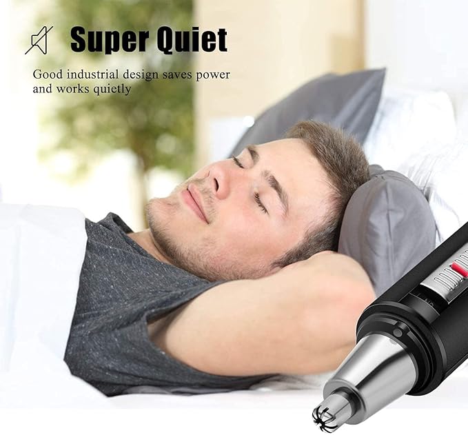 Ear and Nose Hair Trimmer for Men Professional USB Rechargeable Nostril Nasal Hair Cleaning System Lightweight Waterproof Nose Hair Clippers for Women