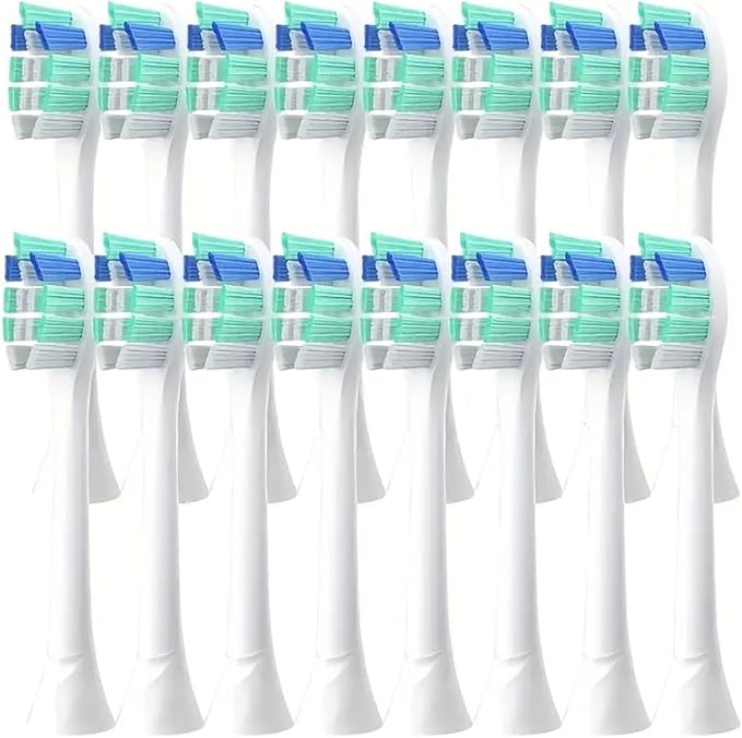 12/16pcs Replacement Toothbrush HeadsCompatible for HX6730/HX6721/HX3216/HX9362/HX3210/HX6013/HX9063/HX6063(16pcs)