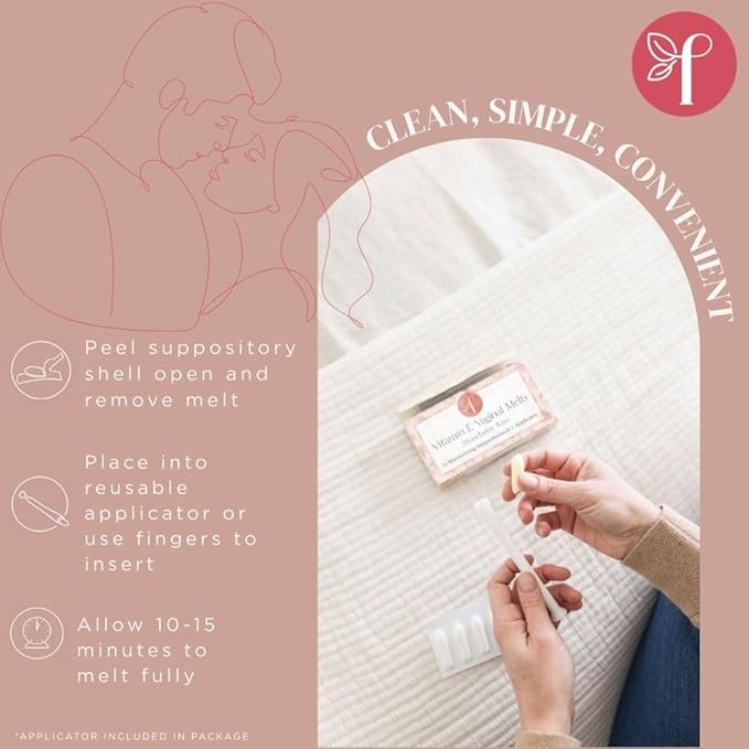 Femallay Moisturizing Vaginal Suppositories | Variety Pack | Melts Rich in Vitamin E | Hyaluronic Acid Alternative | Helps Vaginal Dryness &amp Odor | Restores Vagina During Menopause [for Women]