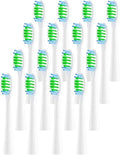 Replacement Brush Heads Compatible for SU50 Electric Toothbrush Head(16PcsPack)