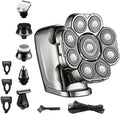 Head Shavers for Bald Men Grooming kit 6in1 Head Electric Shaver for Men Beard Hair Trimmer Facial Razor Body Bald Shaving Machine Wet Dry Rechargeable (Color : 6 in 1)