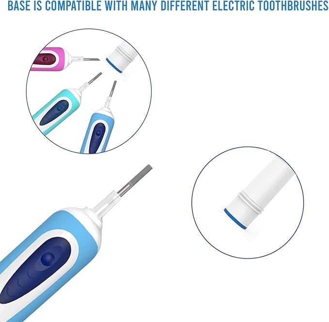 PÜRDENT Replacement Toothbrush Heads Compatible with Oral B &amp Braun Electric Toothbrushes (Multi-Color Cross Large Pack 16)