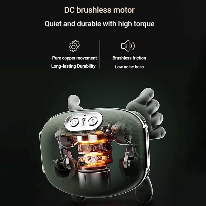 Neck and Shoulder Pro Hands Electric Cervical Necks Kneading Massager Real Hands Massager Pillows Rechargeable USB-C for Necks Back Shoulder (Green1PCS)