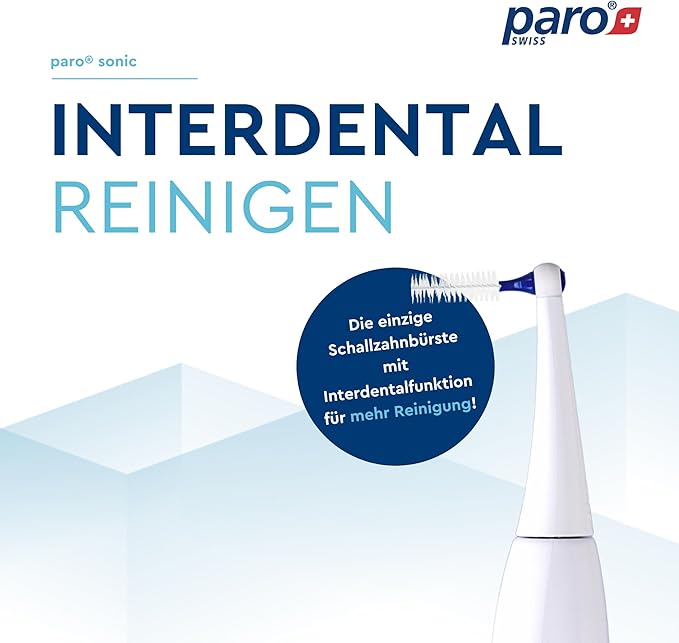 Paro Sonic Electric Toothbrush Hydro Dynamic Effect. Sensitive hydrodynamic Electric Toothbrush Help Cleaning Efficiency. up to 80000 MOV/Min Comes with Travel Bag and interdental Brushes