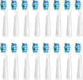 Electric Toothbrush Replacement Heads Compatible for SG910/507/958/515/949/575/55116pcs(16pcs White B)