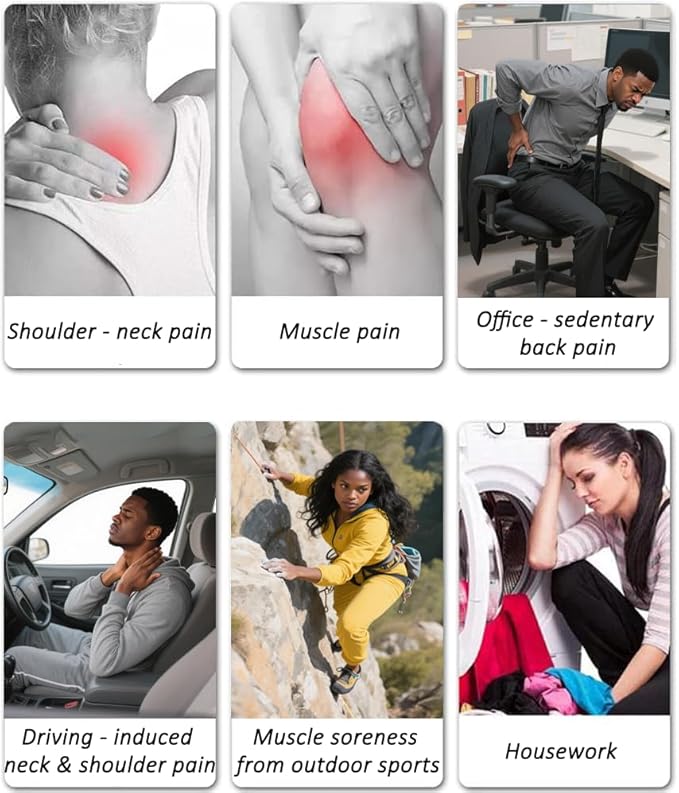 Mini Massage Gun Powerful Fascial Gun Portable Deep Tissue Percussion Muscle Back Head Massager for Pain Relief with 5 Massage Heads High-Intensity Vibration Rechargeable Small Best Gifts for Dad Mom