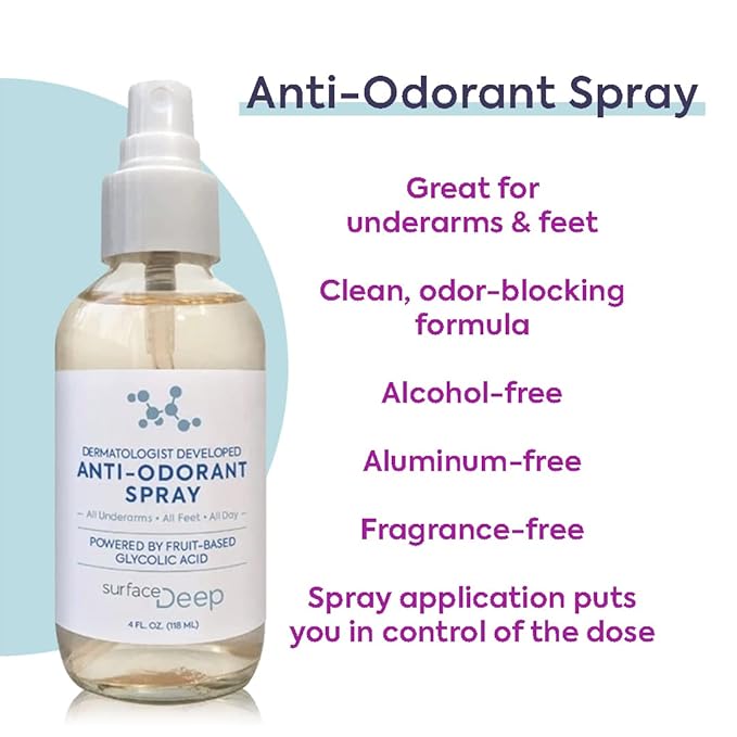 HOME AND AWAY SPRAY • Anti-Odorant 4.0 oz Full Size and 1 oz Travel Spray Bundle