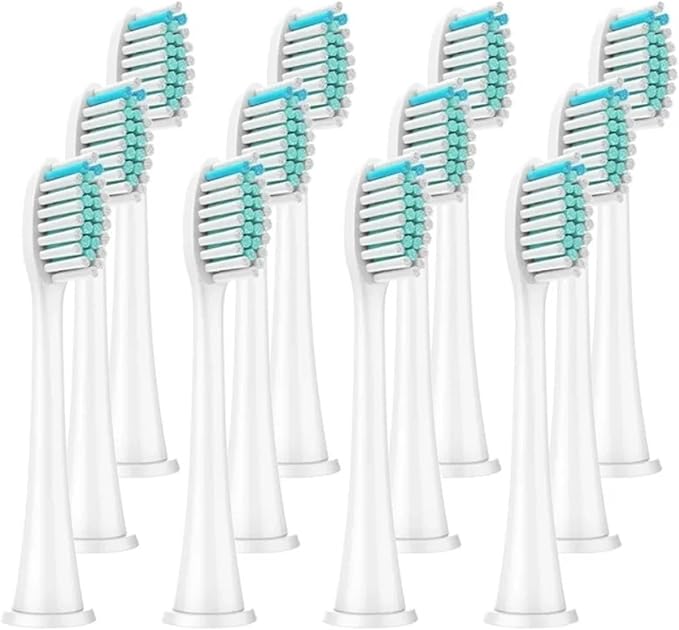 Compatible for 8/12/16PCS Replacement Toothbrush Brush Heads(12pcs White)