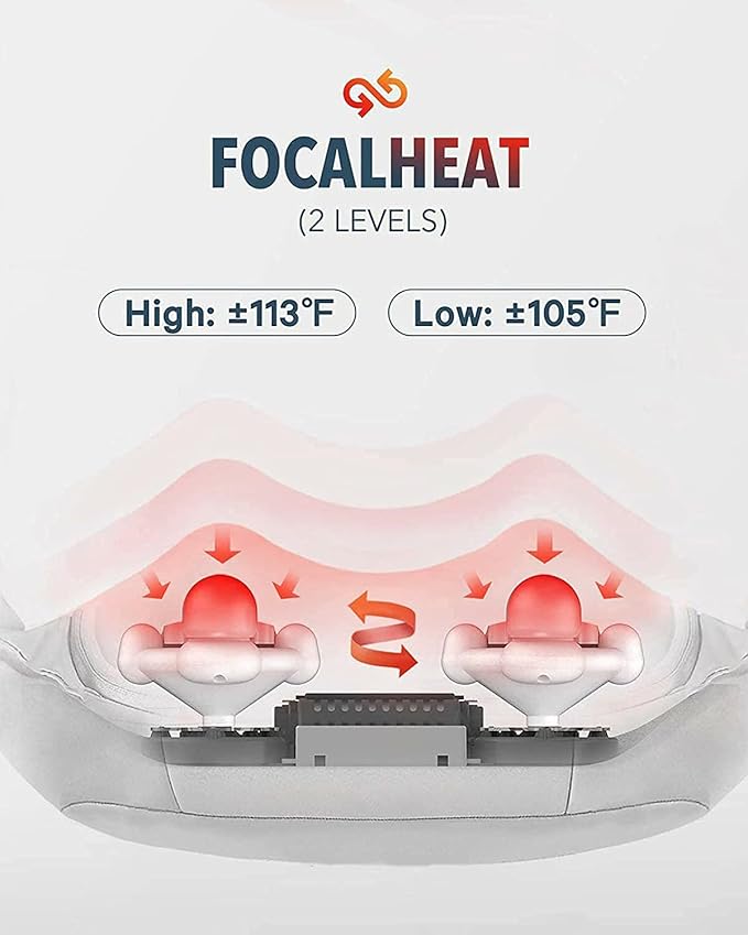Shiatsu Back Massager Neck Massager with Adjustable Heat and Straps Deep Tissue Kneading for Shoulder Muscle Pain Relax Relief Christmas Gift