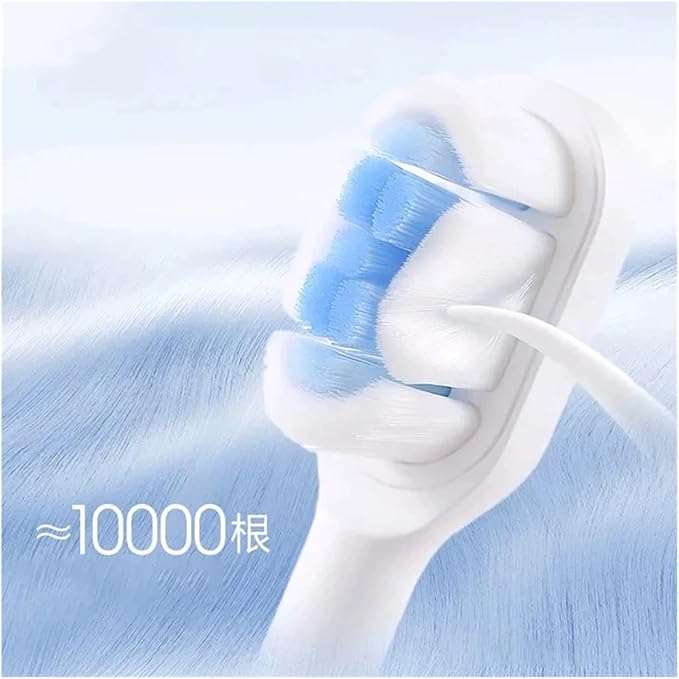 Compatible with Soocas X3S Replacement Toothbrush Heads Compatible with X3U/X3pro/D2/D3S/D5 Electric Nozzles(2 Soft White)